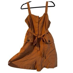 Habitual Brown Button-Front Romper